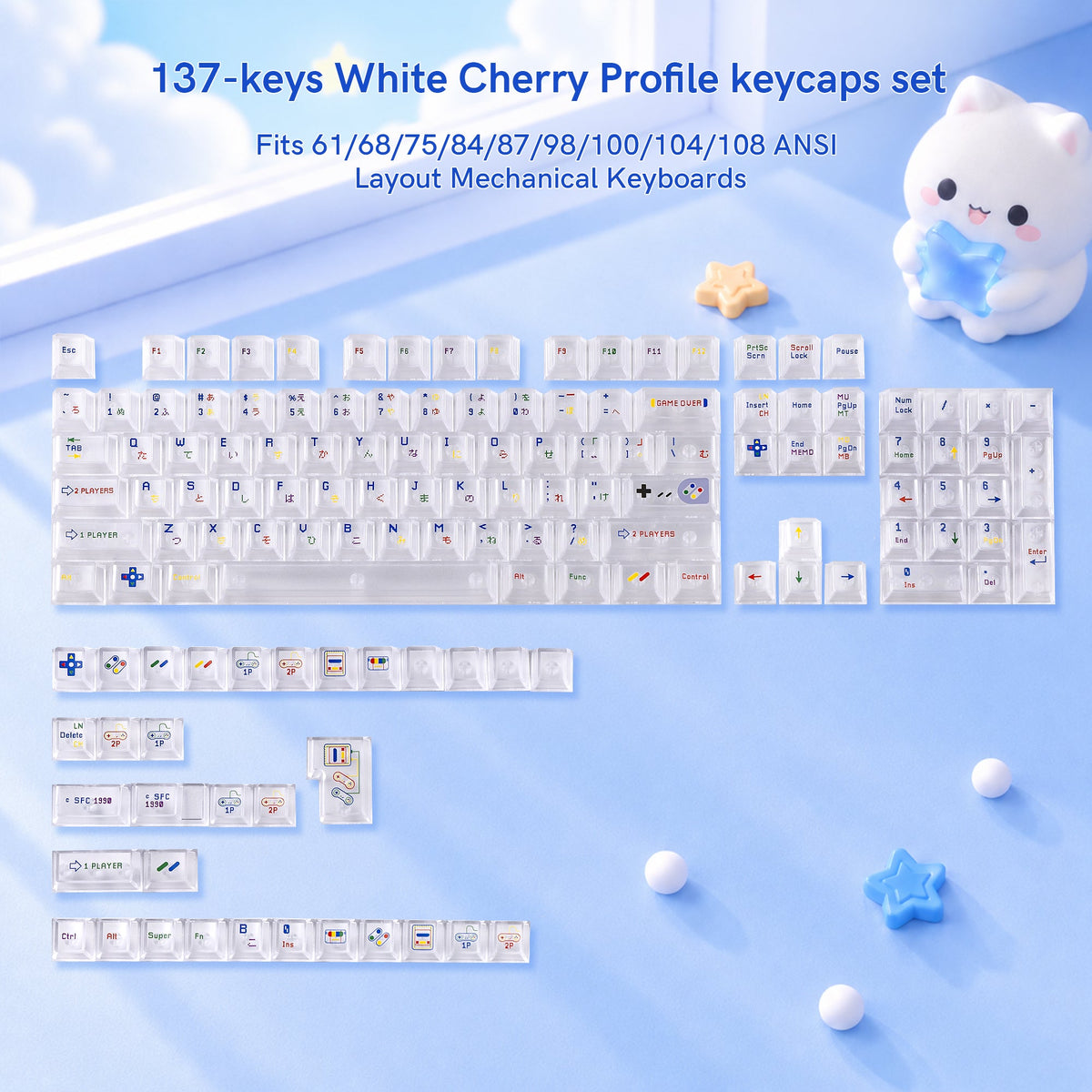 Womier Shine-Through Keycaps UV Print - Womier Keyboard