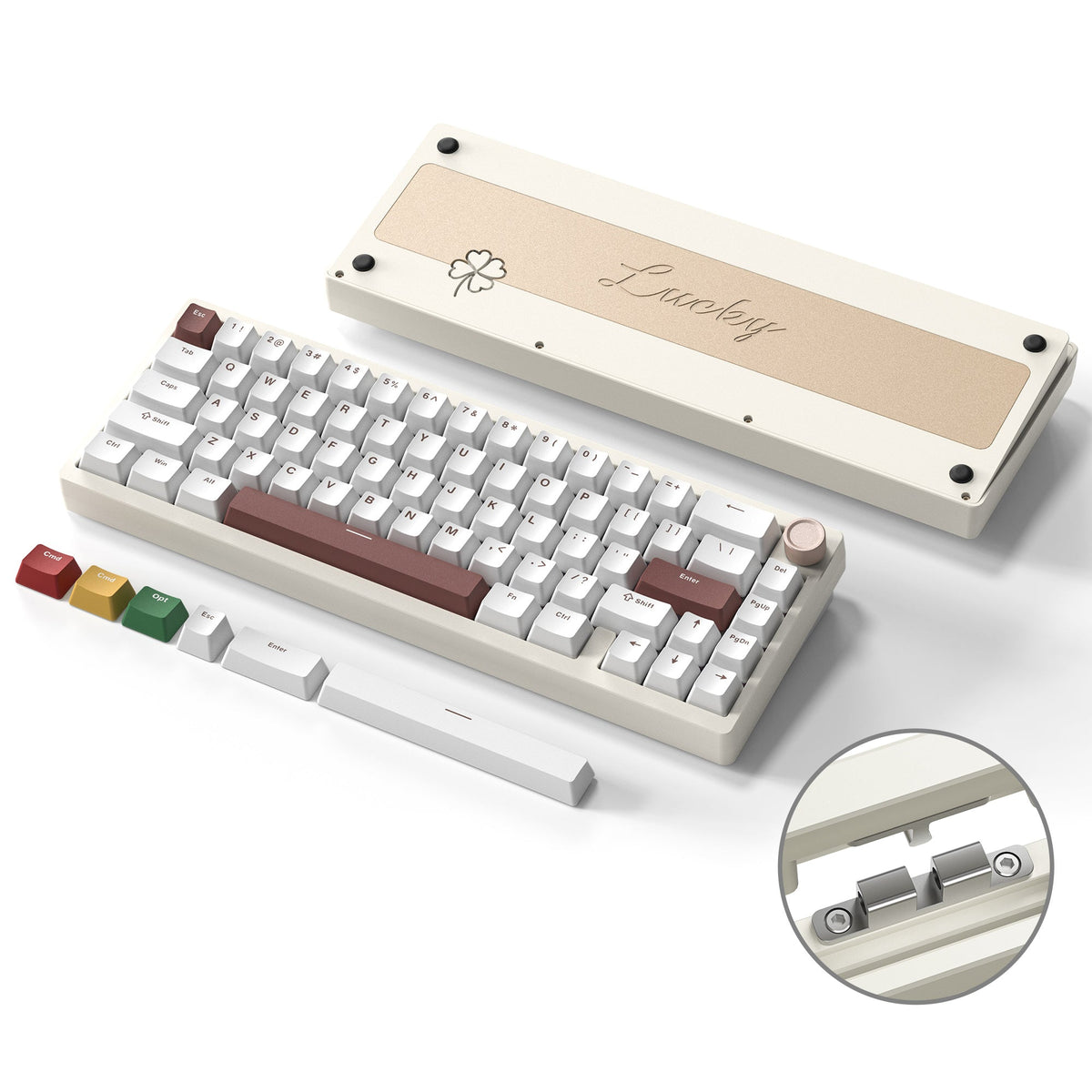 Womier SK65 65% Gasket Mounted Wireless Aluminum Keyboard with Knob (4 Colors) - Womier Keyboard