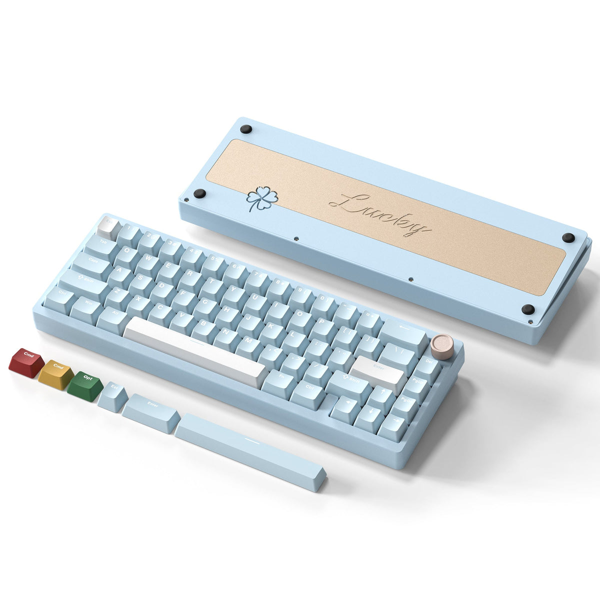 Womier SK65 65% Gasket Mounted Wireless Aluminum Keyboard with Knob (4 Colors) - Womier Keyboard