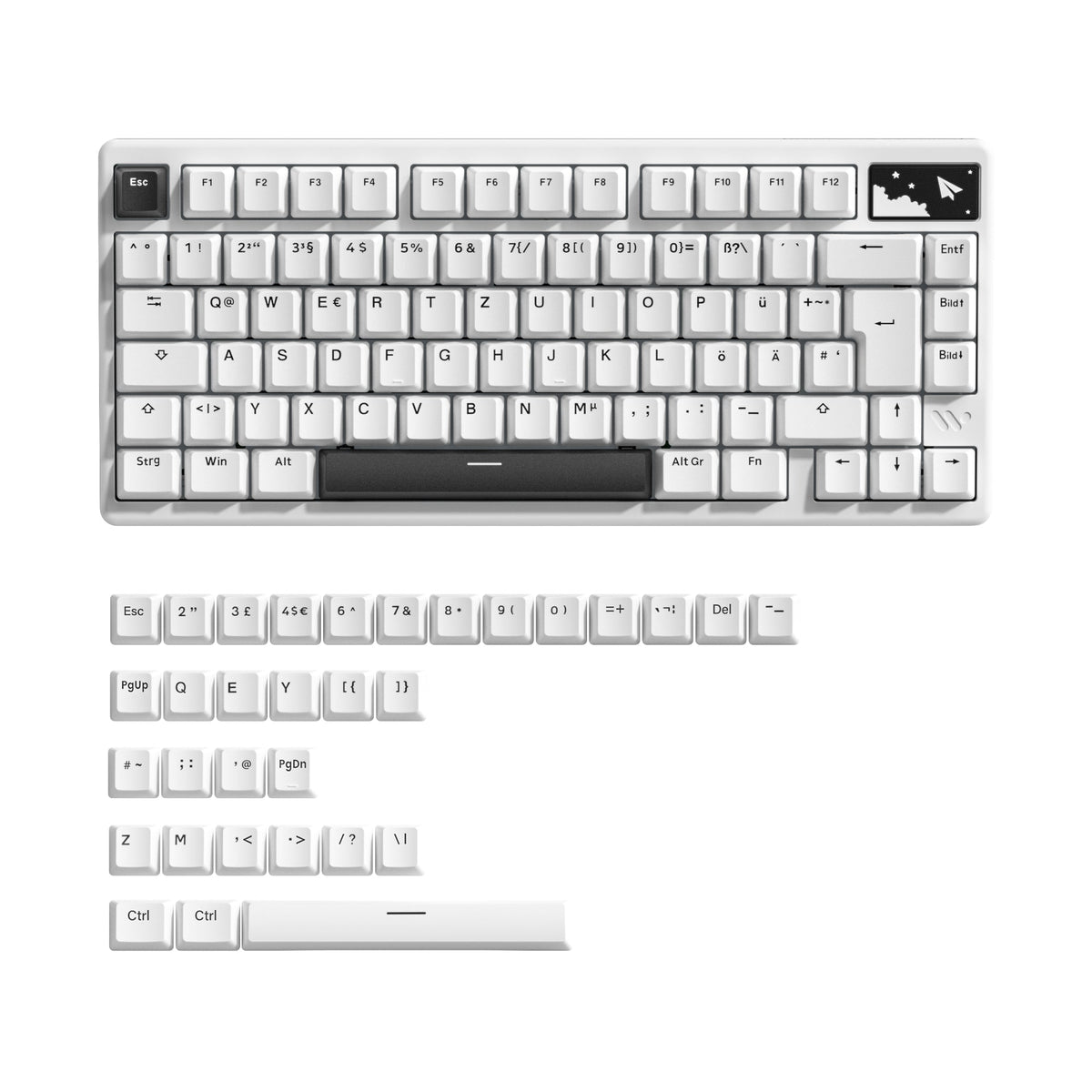 Womier SK71 Pro 75% VIA Support Wireless Aluminum Mechanical Keyboard - Womier Keyboard