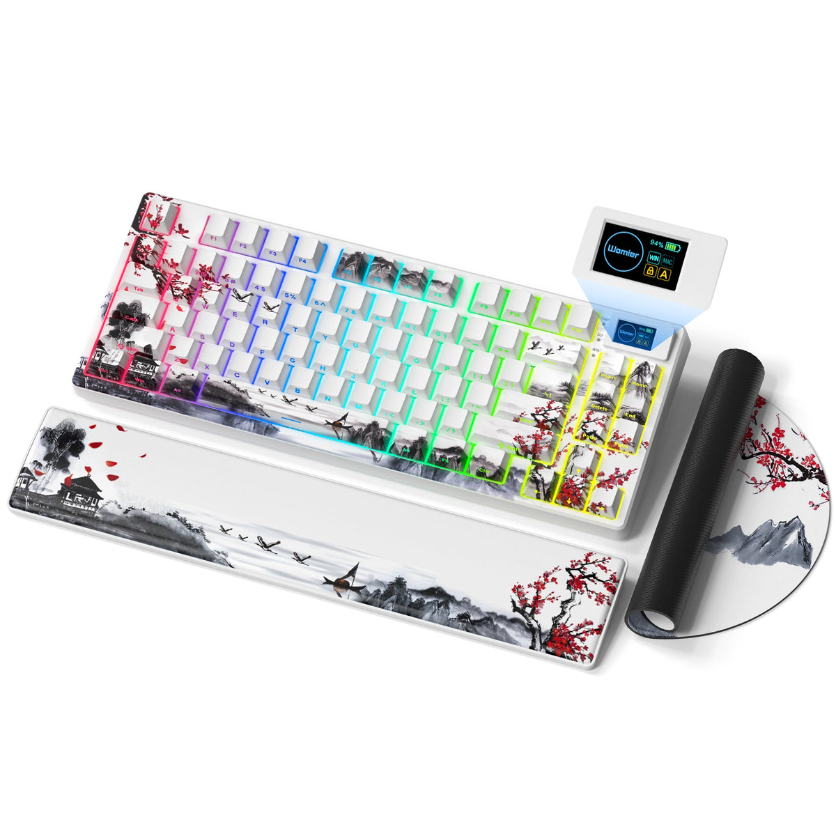 Womier SK80 Pro Themed 75% Wireless Mechanical Keyboard with Multimedia Display - Womier Keyboard