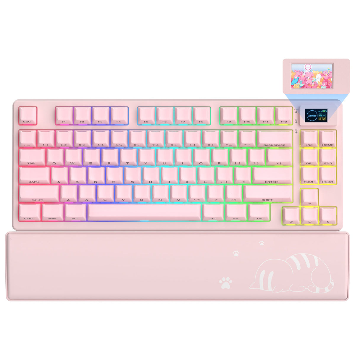 Womier SK80 Pro Themed 75% Wireless Mechanical Keyboard with Multimedia Display - Womier Keyboard