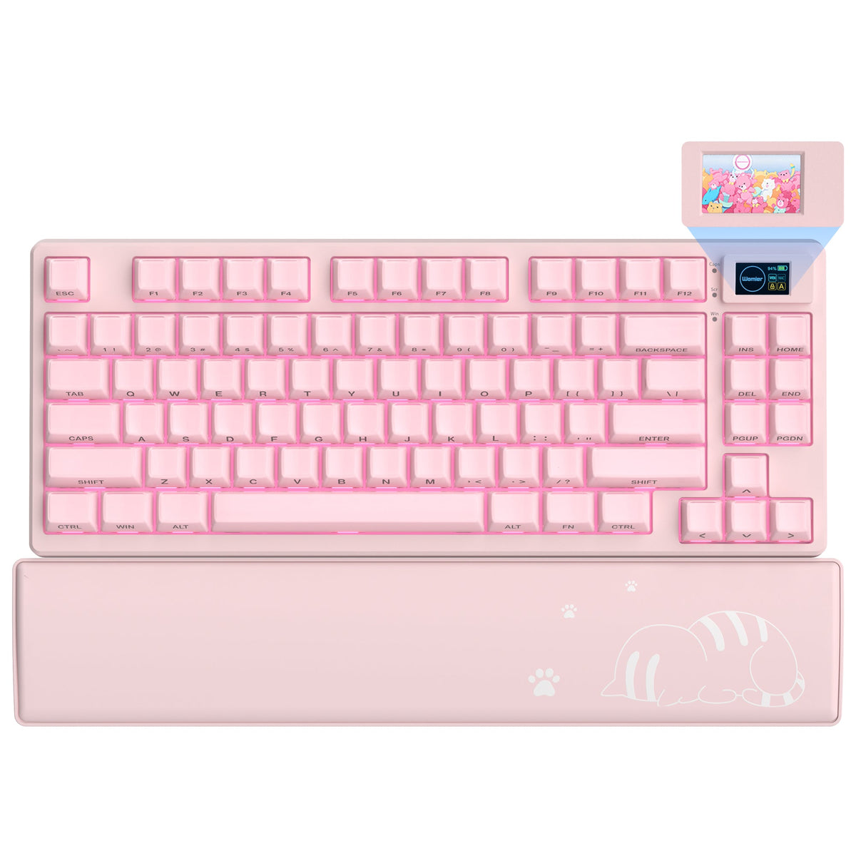Womier SK80 Pro Themed 75% Wireless Mechanical Keyboard with Multimedia Display - Womier Keyboard