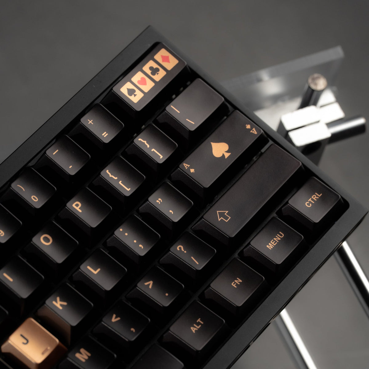 Womier Spade 112 - Key Cherry Profile Metallic Coating Keycap Set - Womier Keyboard