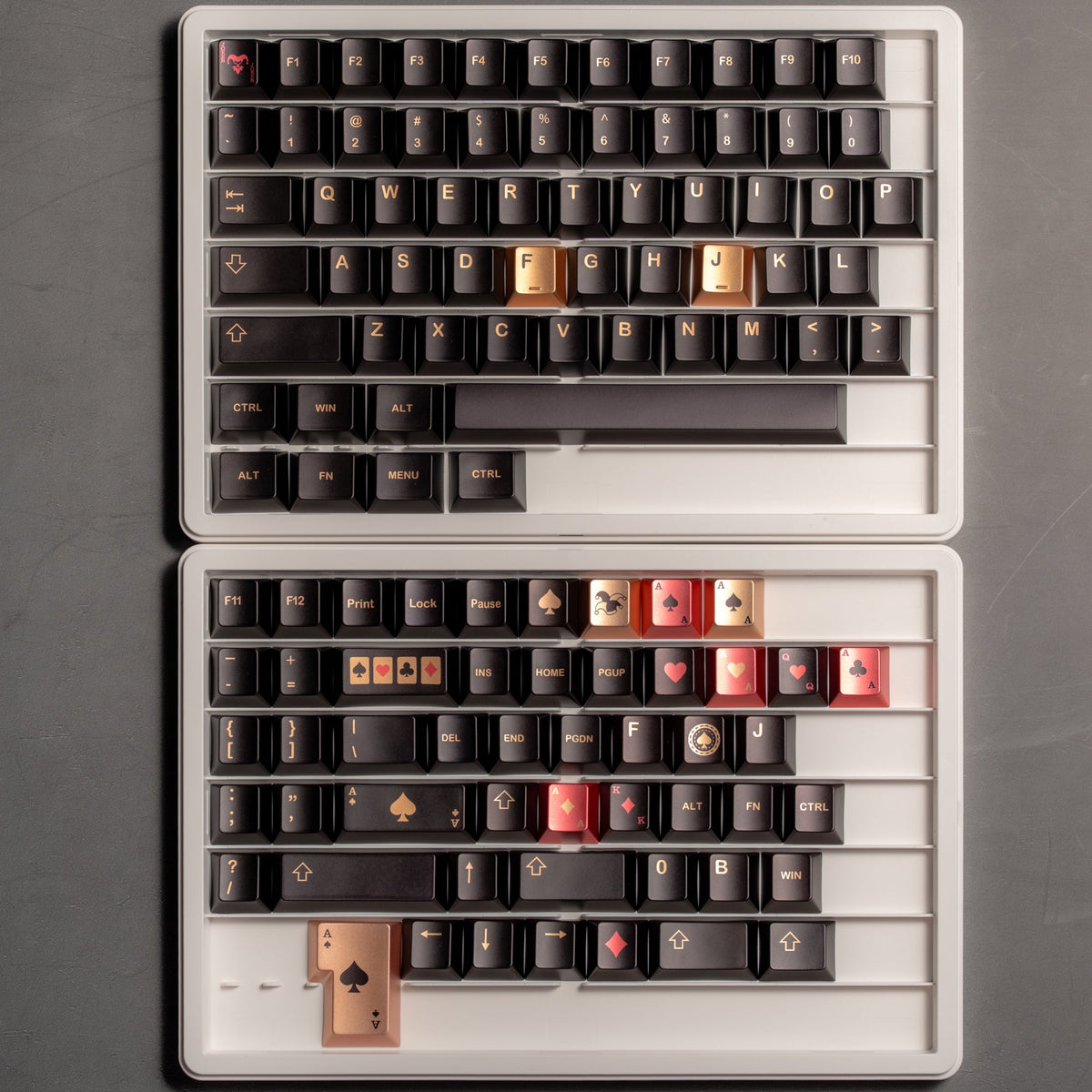 Womier Spade 112 - Key Cherry Profile Metallic Coating Keycap Set - Womier Keyboard