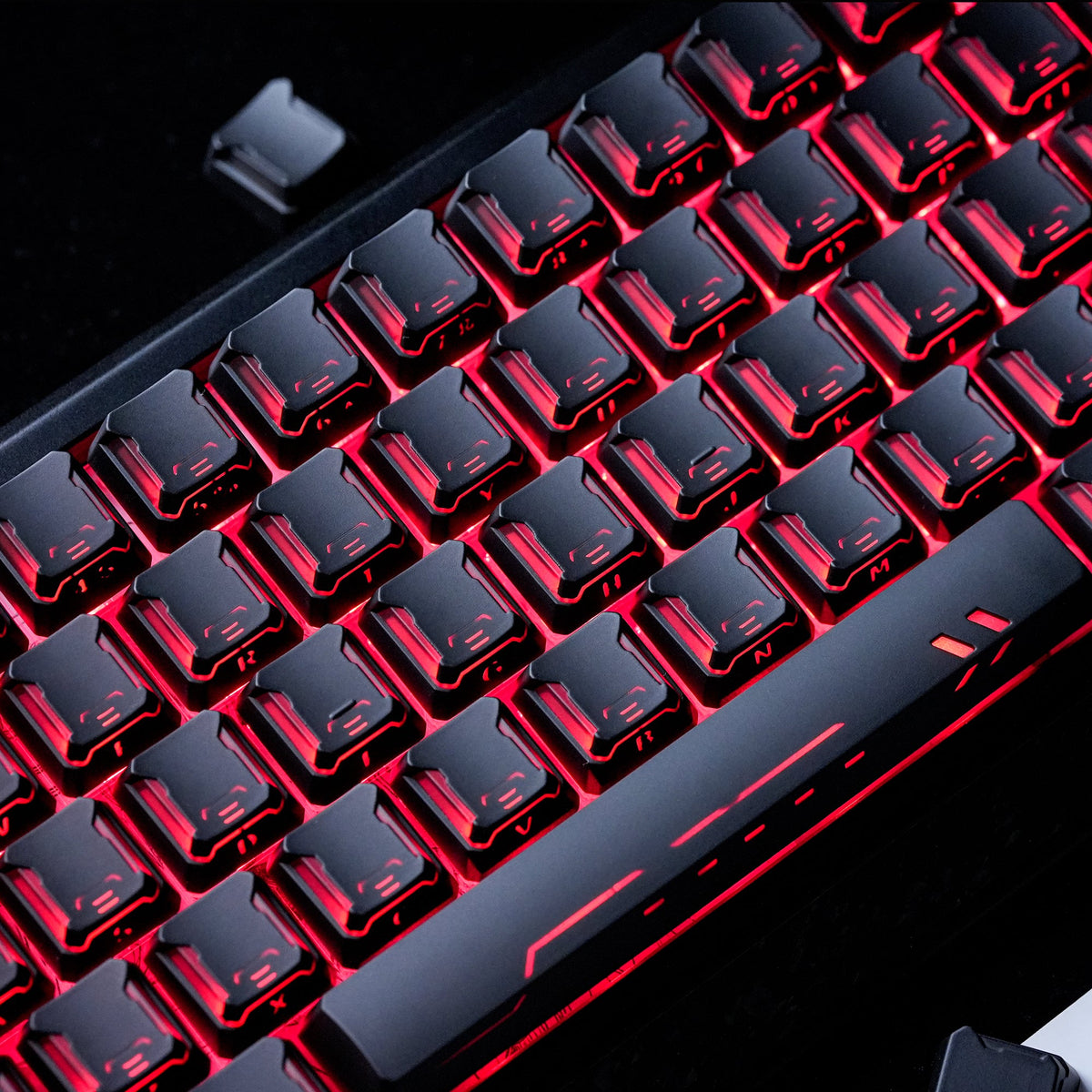 Womier Star Prism White-Blue Cherry Profile Shine-Through Keycap Set (136-Key) - Womier Keyboard