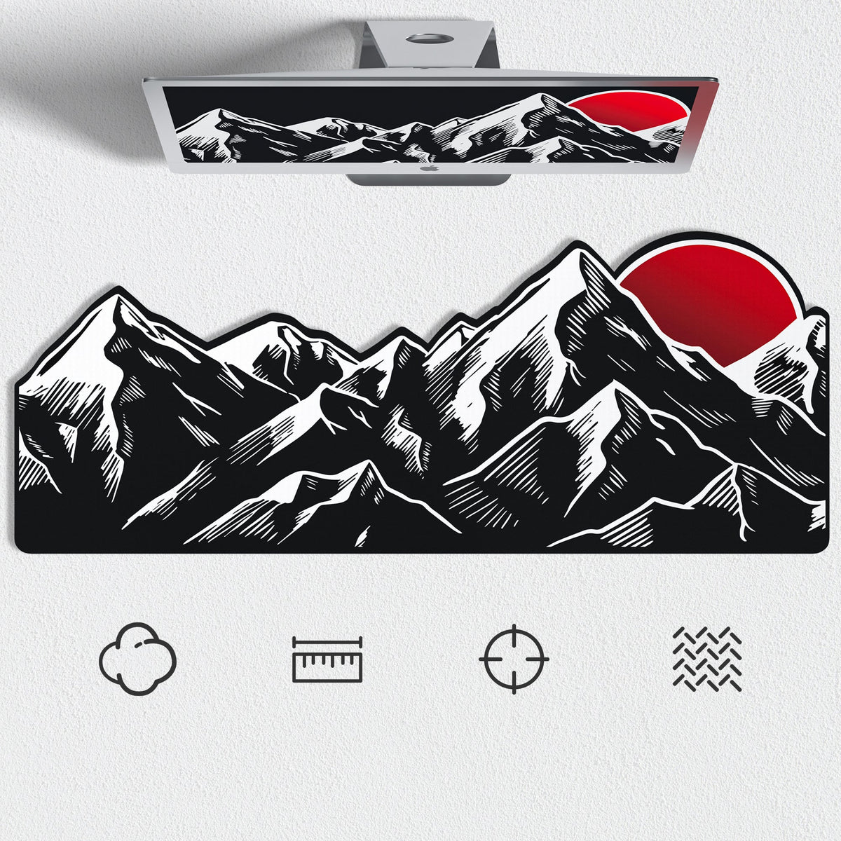 Womier Sunrise Themed Large Desk Mat - Womier Keyboard