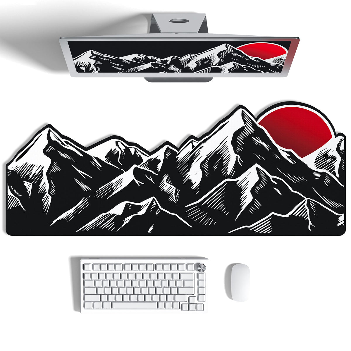 Womier Sunrise Themed Large Desk Mat - Womier Keyboard