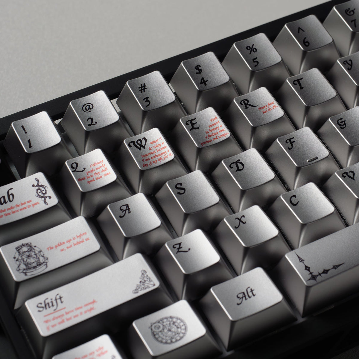 Womier Timeless 112 - Key Cherry Profile Metallic Coating Keycap Set - Womier Keyboard