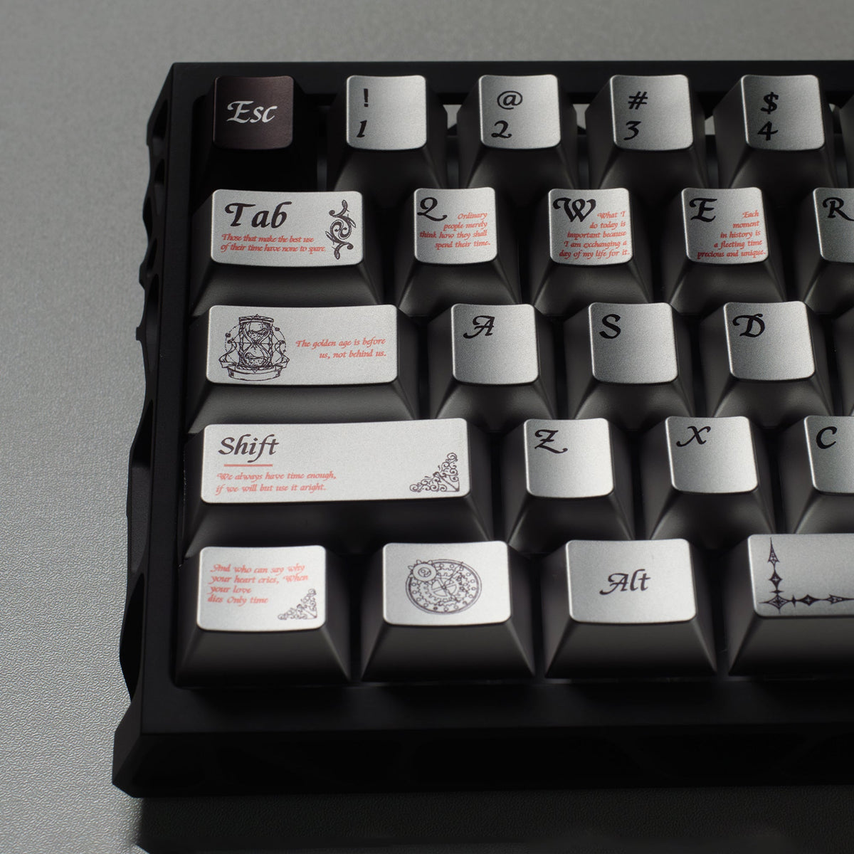 Womier Timeless 112 - Key Cherry Profile Metallic Coating Keycap Set - Womier Keyboard
