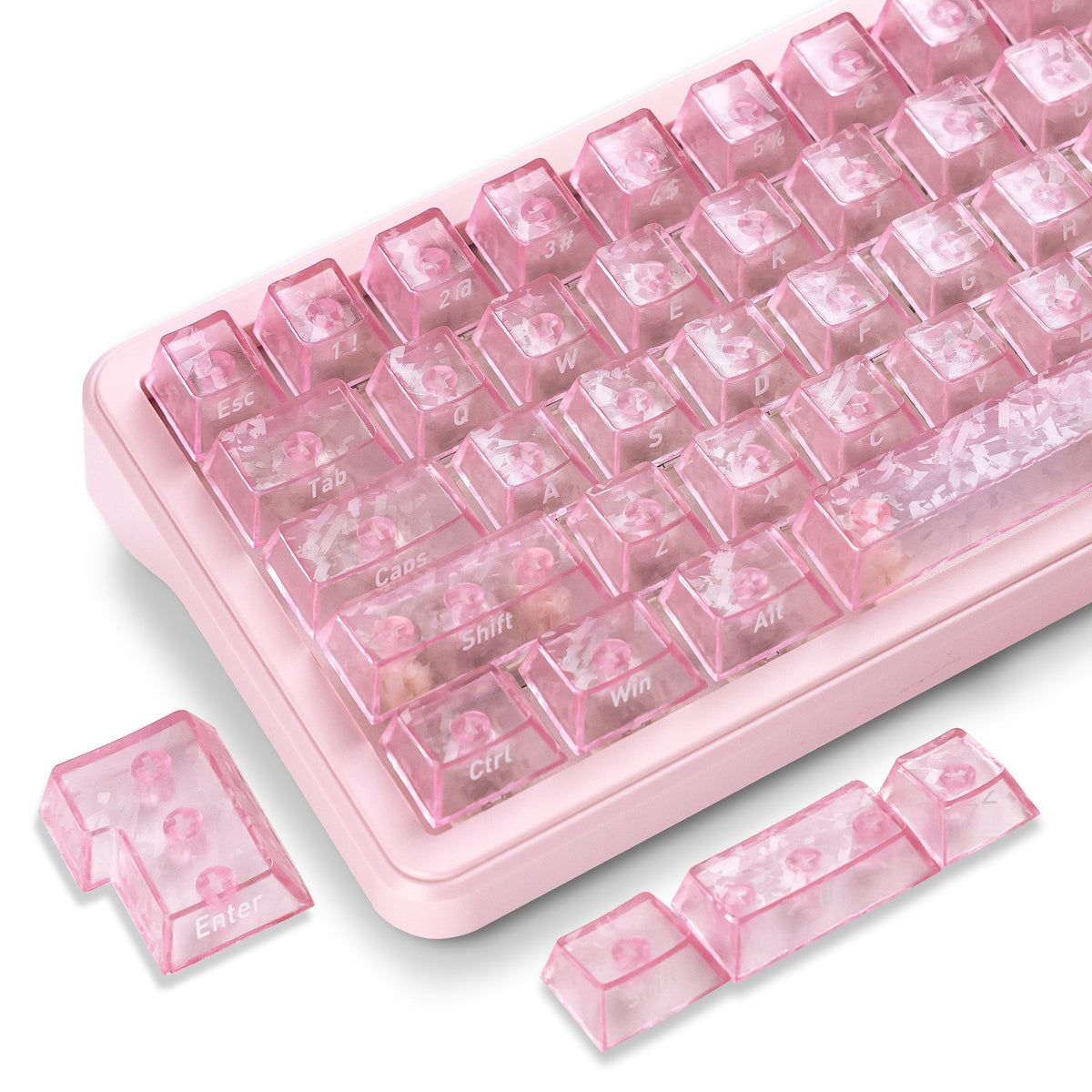 Womier Translucent Forged Side-Printed Carbon Keycaps (132-Key) - Womier Keyboard
