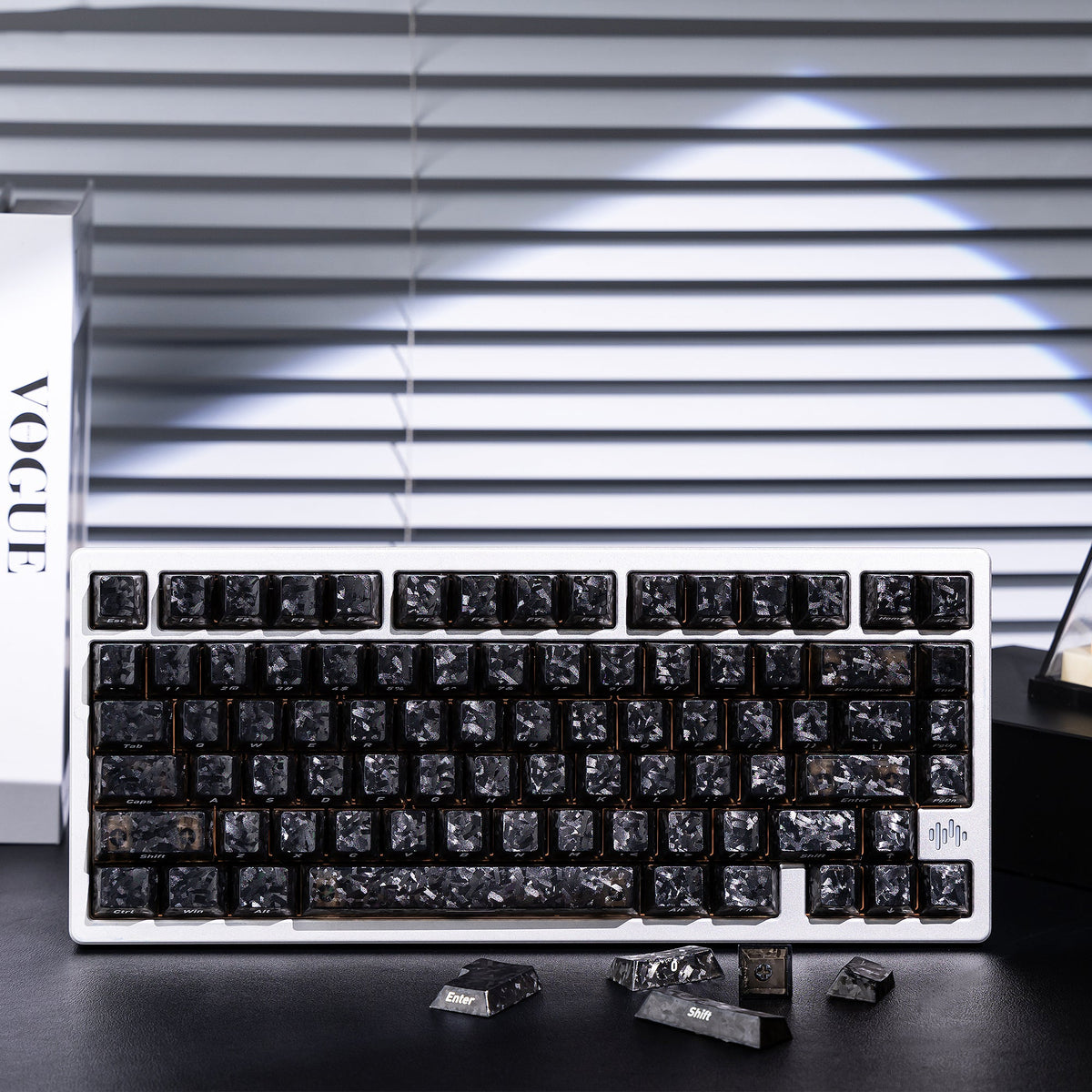 Womier Translucent Forged Side-Printed Carbon Keycaps (132-Key) - Womier Keyboard