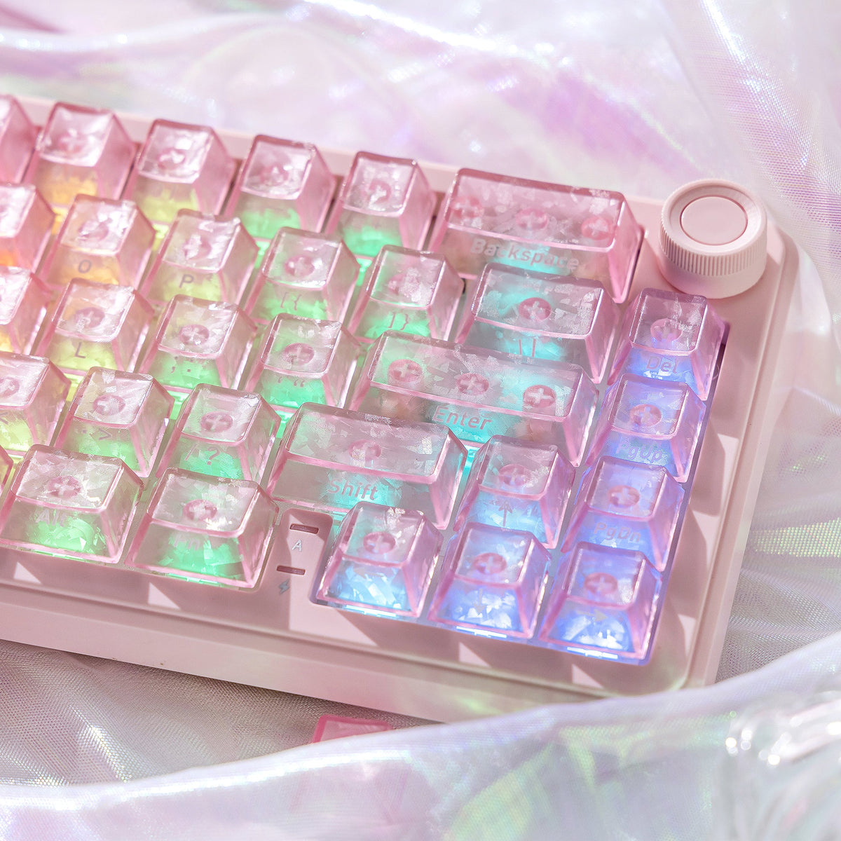 Womier Translucent Forged Side-Printed Carbon Keycaps (132-Key) - Womier Keyboard