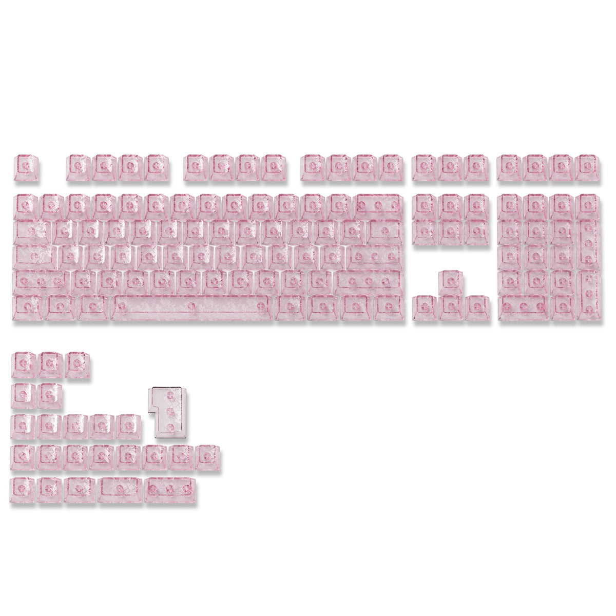 Womier Translucent Forged Side-Printed Carbon Keycaps (132-Key) - Womier Keyboard