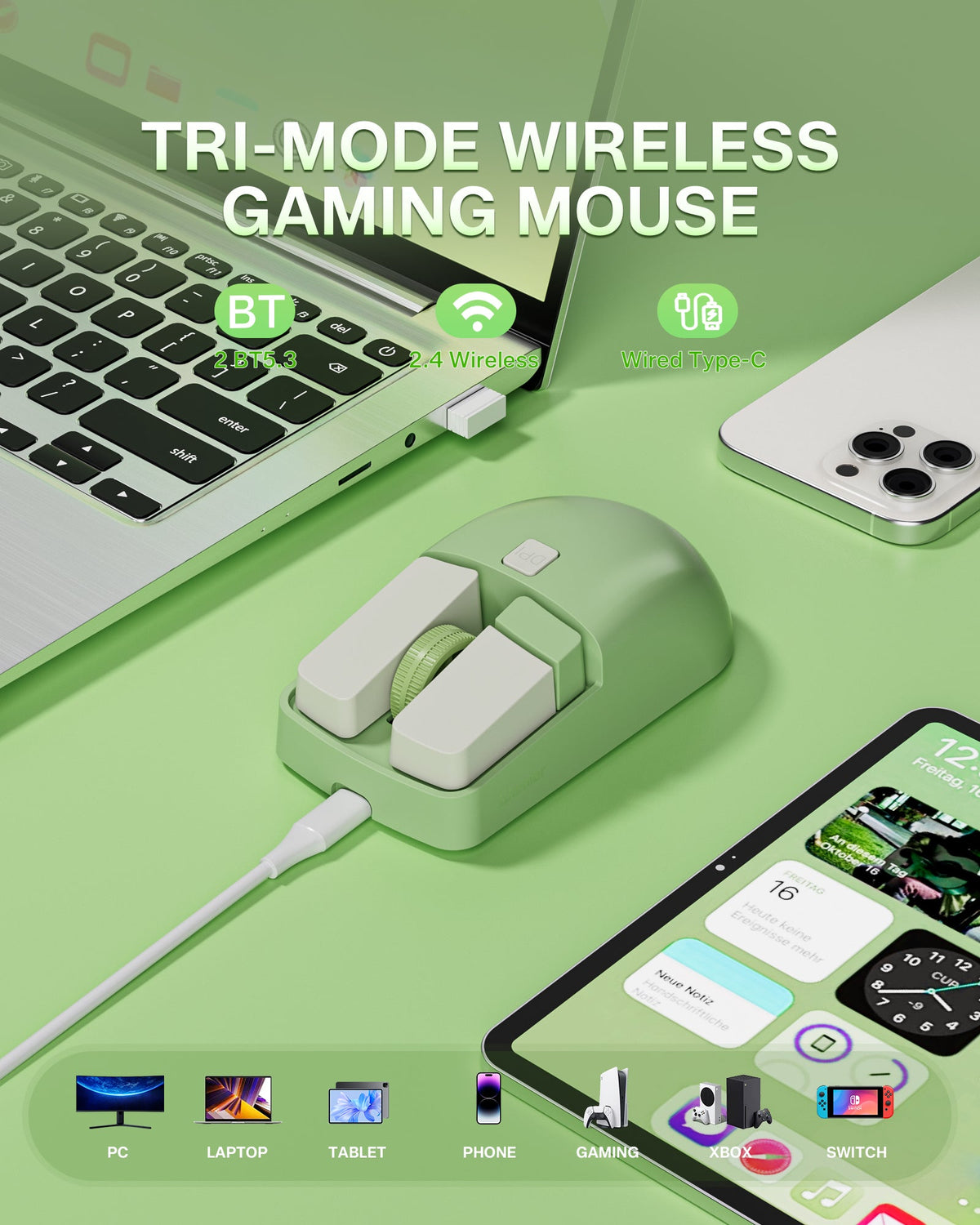 Womier Typehaven RM1 Tri-Mode Wireless Gaming Mouse - Womier Keyboard