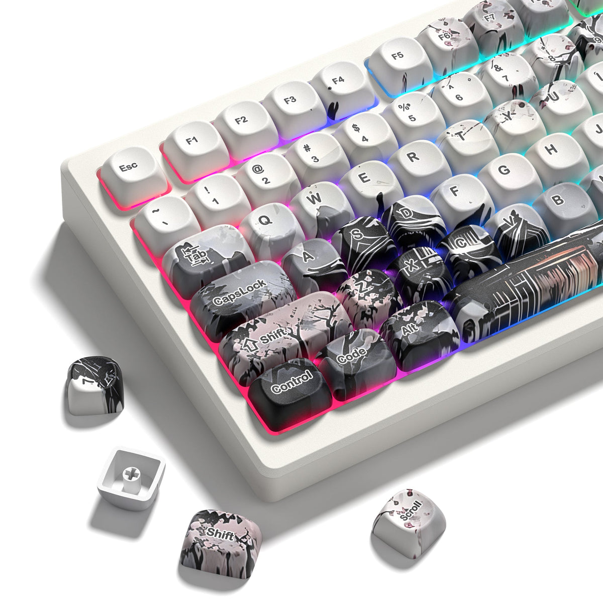 Womier UKIYOE MOA Profile Dye-Sublimation PBT Keycap Set - Womier Keyboard