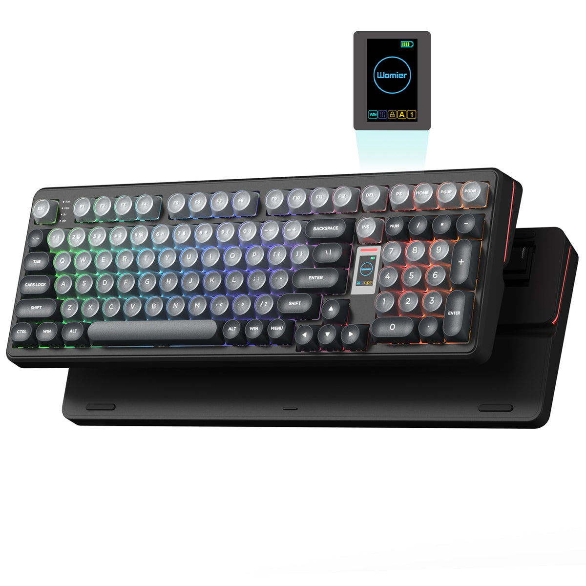 Womier WK98 98% Multimedia Screen Mechanical Gaming Keyboard - Womier Keyboard