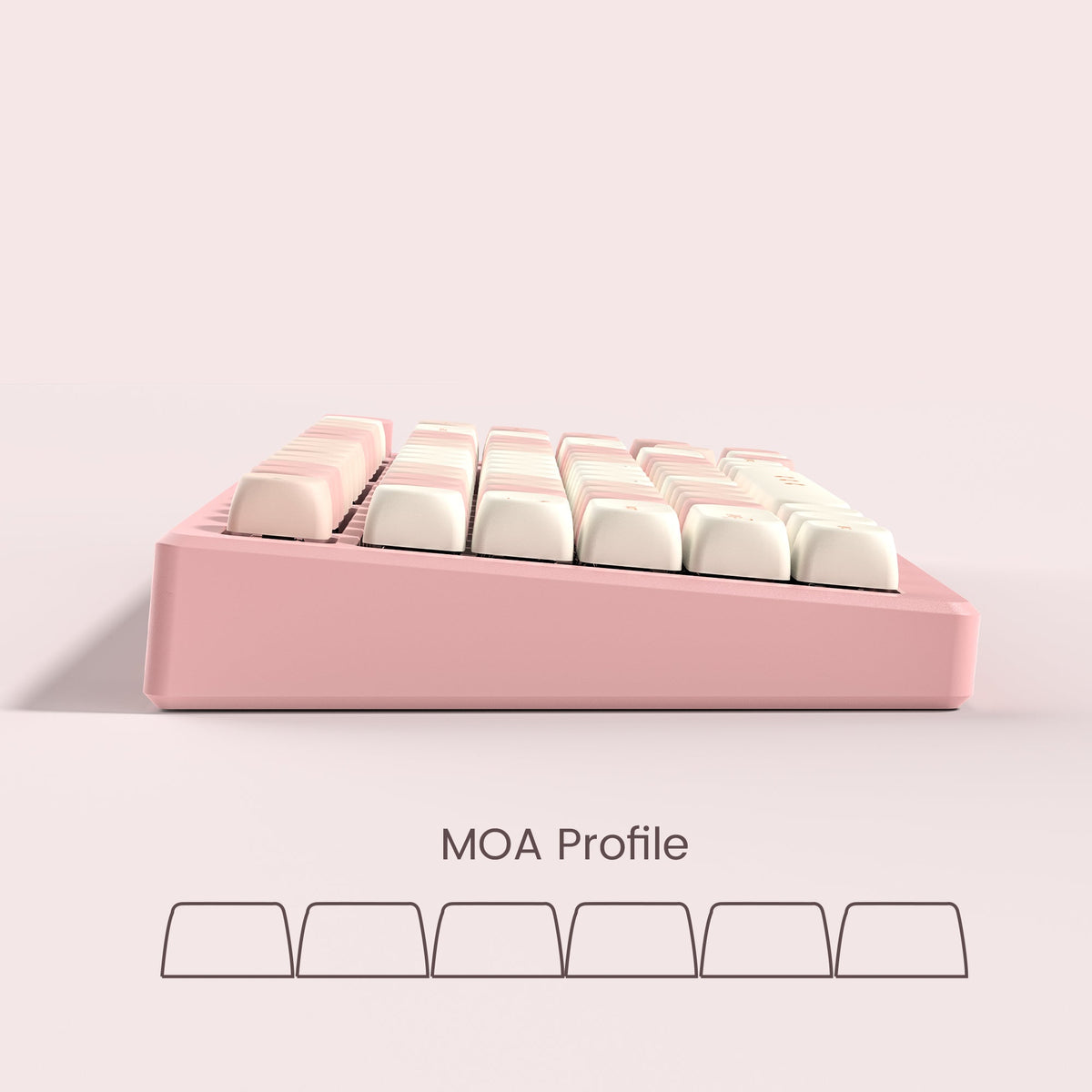 Womier Cherry Pudding 143 - Key MOA Profile Dye - Sub PBT Keycap Set - Womier Keyboard